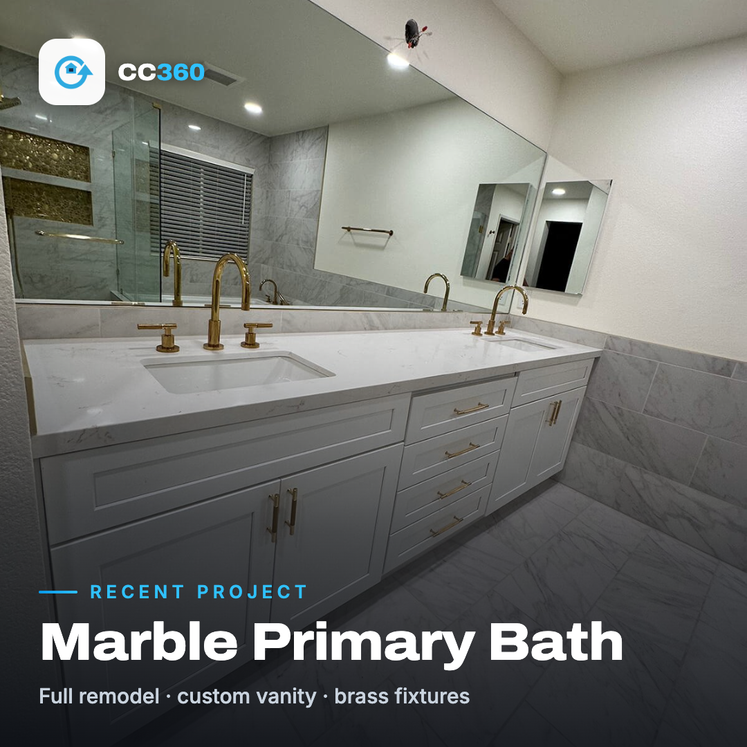 Marble bath post
